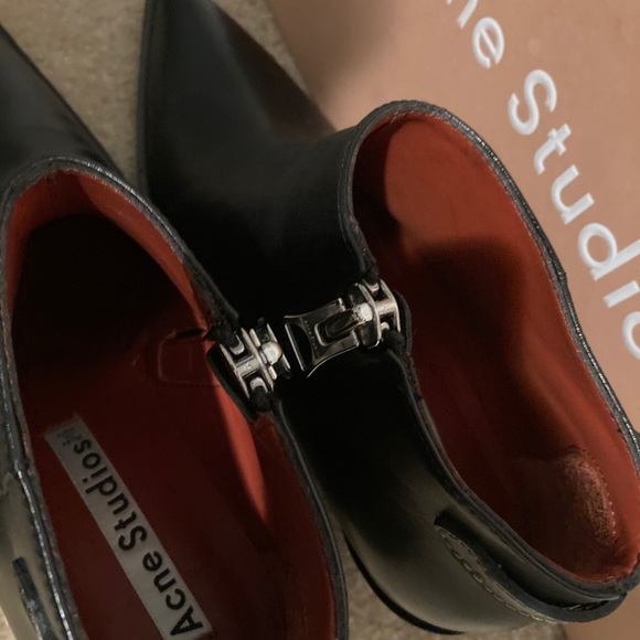 Acne Studios Carrie Wedge Bootie Black size 40 - Picture 10 of 15